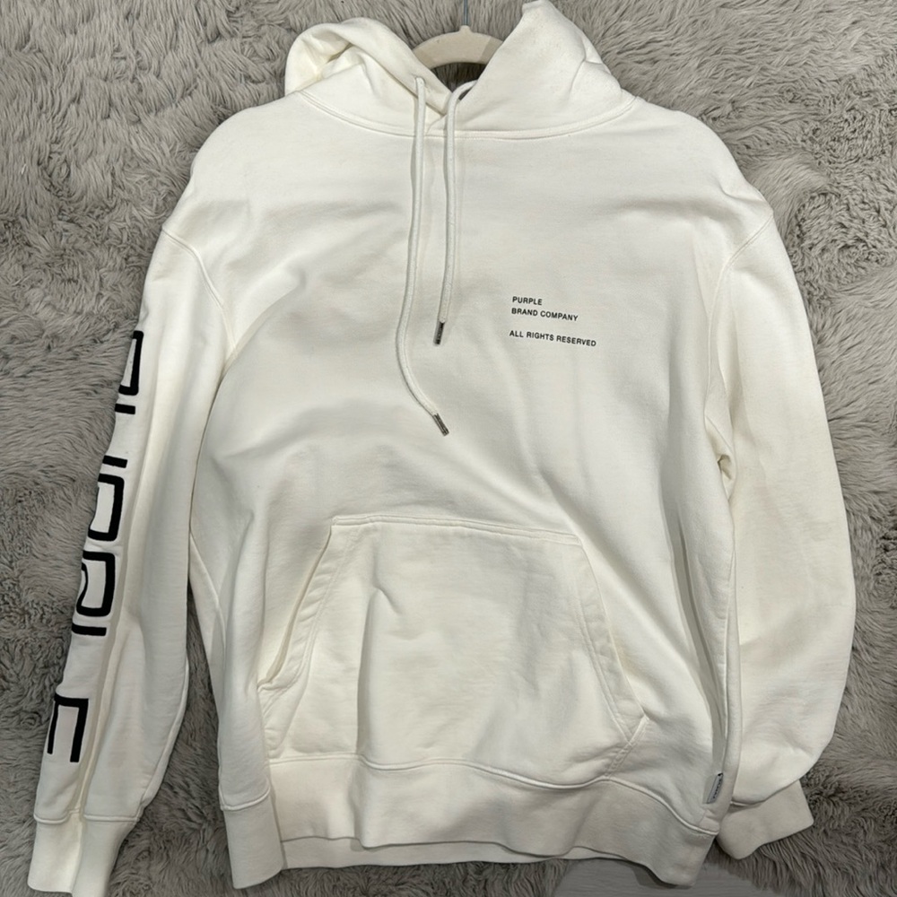 PURPLE brand white sweater